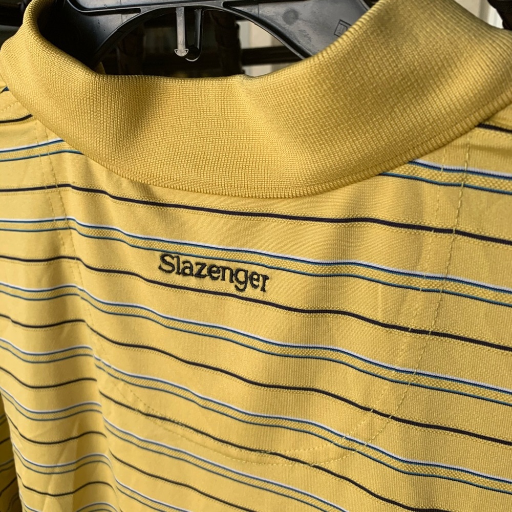 Slazenger yellow stripe shirt - Picture 5 of 5